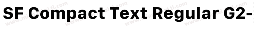 SF Compact Text Regular G2字体转换